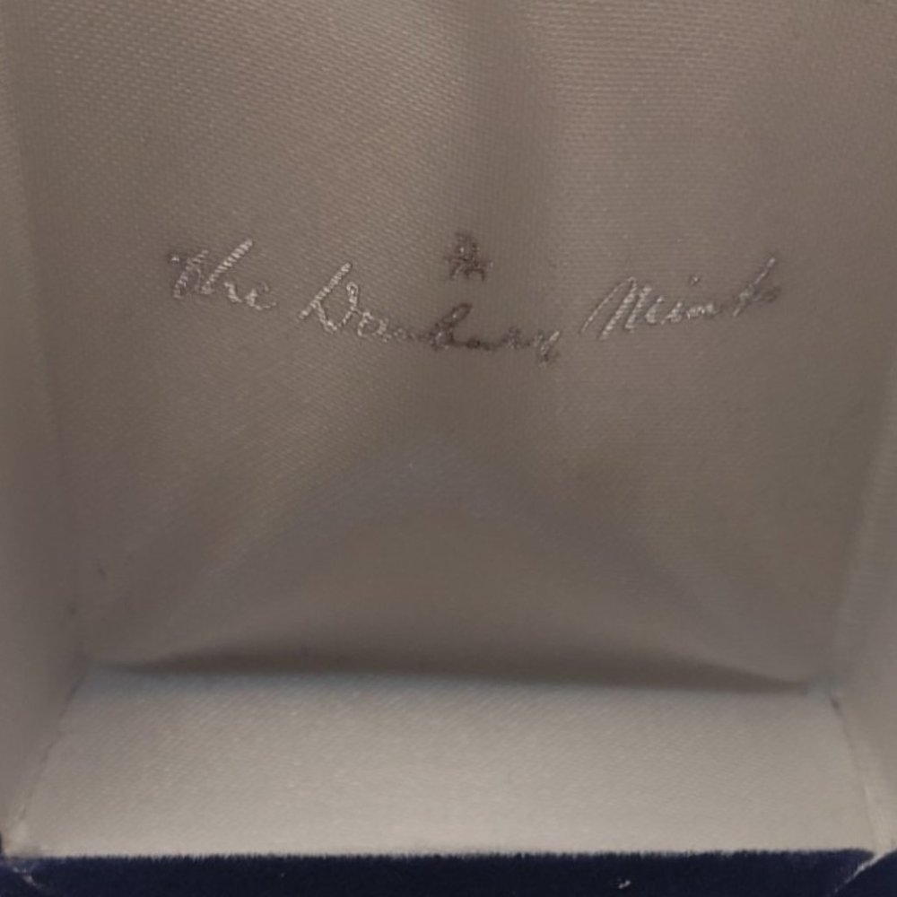 NIB Danbury Mint A Dozen Roses 24K Gold Plated Earrings - Picture 5 of 10